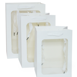 Window Gift Bag | White Bag With Handle